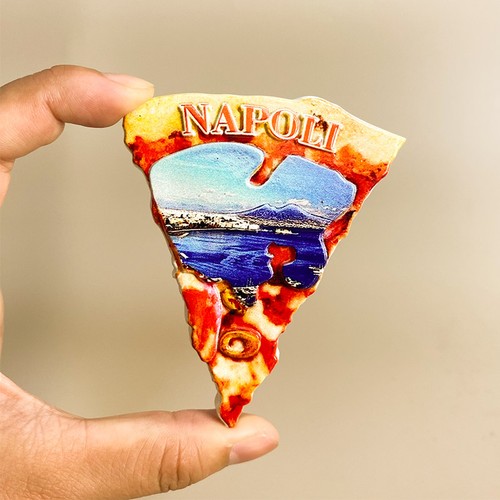 Naples pizza fridge magnet - pizza,