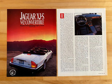 1988 Vintage Print Ad Jaguar