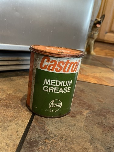 Old castrol grease - castrol, can