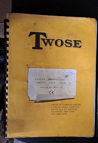 Twose 459 460 520 flail - 460, hedge