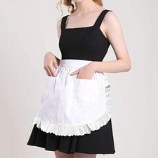 Women Apron Half Waist Maid