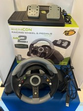 Mad Catz Microcon Racing Wheel & Pedals for Xbox 360 *Working, Complete & Boxed*