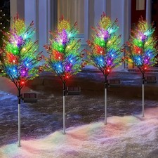 Solar Christmas Tree Stake LED