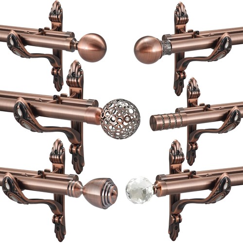Double curtain pole - double,
