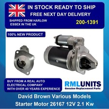 Starter Motor For DAVID BROWN