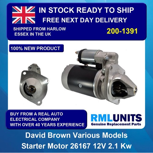 Starter motor for - motor, david