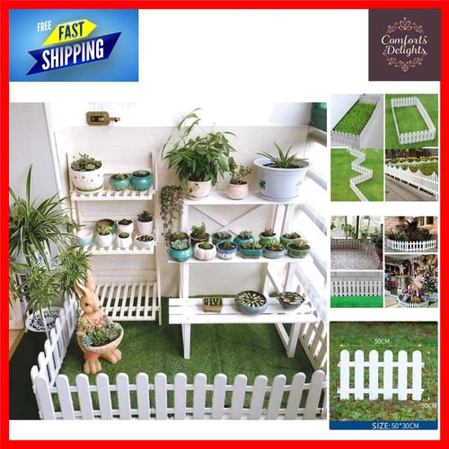 Elegant white plastic picket - white,