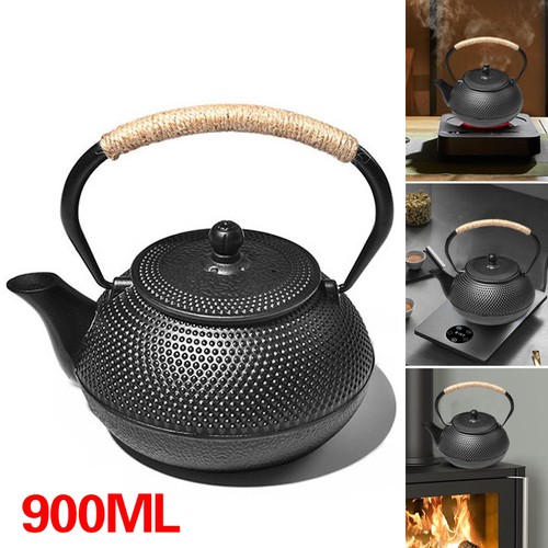 Cast iron teapot warmer - &,