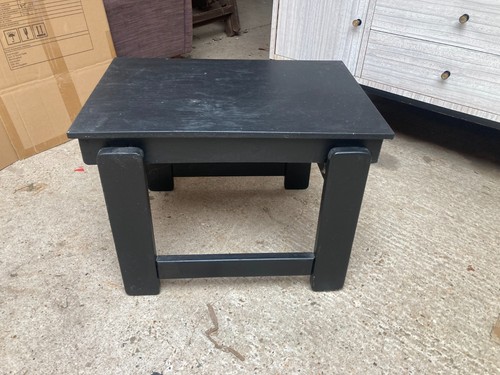 Wooden side table - side, steps