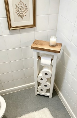 Handmade rustic toilet roll - toilet,
