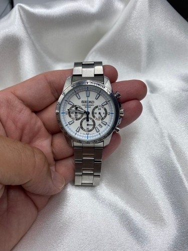 Seiko chronograph white - chronograph, dial