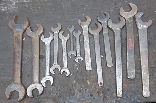 Old vintage bsf bsw spanner - old, bsf/bsw