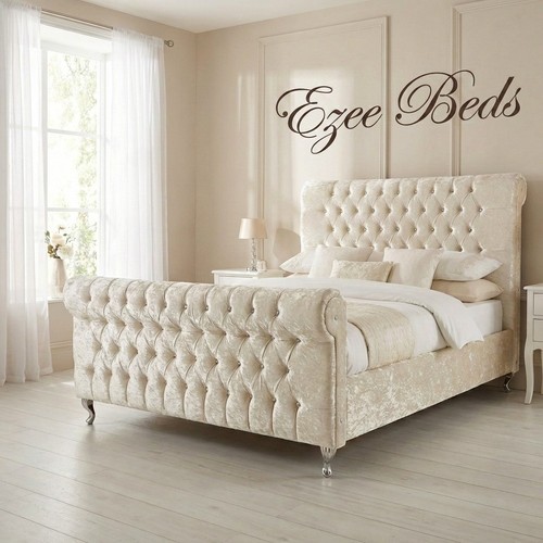 Stylish sleigh bed frame - sleigh,