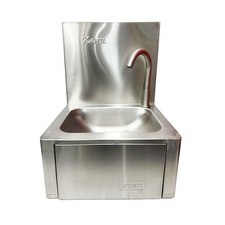 Commercial Kitchen Knee Operated Stainless Steel Hand Wash Sink Hands Free Basin
