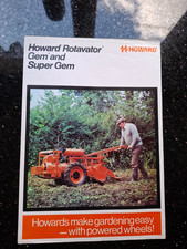 HOWARD GEM & SUPER GEM ROTAVATOR SALES BROCHURE HOWARD ROTOVATOR