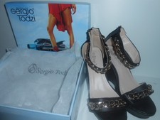 Sergio Todzi Womens Black Heels, Size : U.K.-5 / EU-38 - NEW IN BOX -SEE PHOTOS