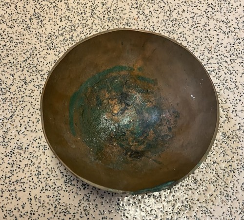 Vintage hand hammered copper - hand-hammered,