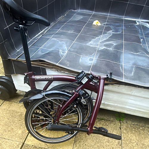 Brompton folding bike in - folding,