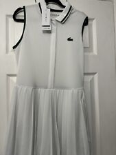 lacoste Women’s White Pleated Dress 