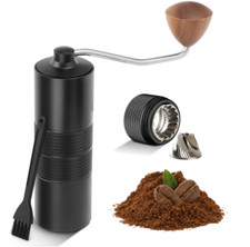 Manual Espresso Coffee Grinder, 420 SUS CNC Steel 7-Angle Conical Burr Coffee Gr