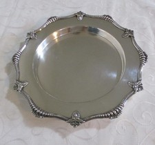 Vintage Silver Plated Salver / Dish / Tray Fenton Brothers Sheffield 29.5cm Diam