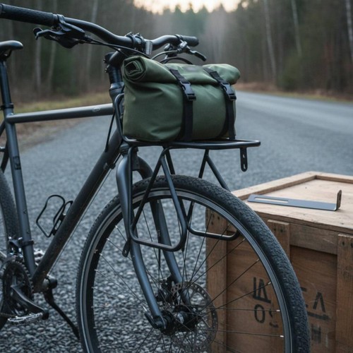 Touring bike front - front, carrier