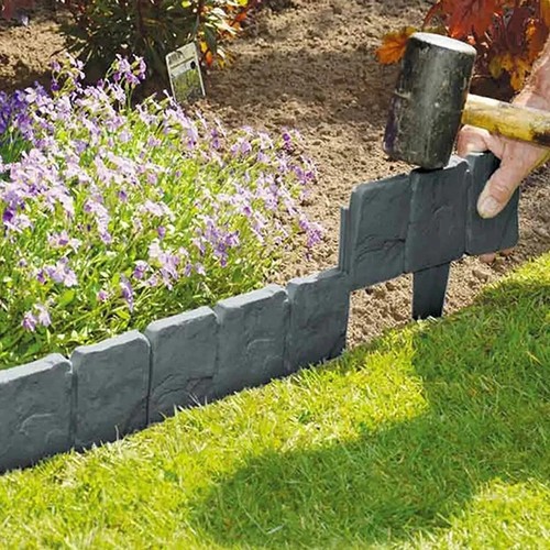 Plastic cobbled stone effect - cobbled,