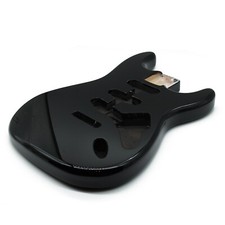 Black American Alder Stratocaster Strat Body Pre-carved SSS