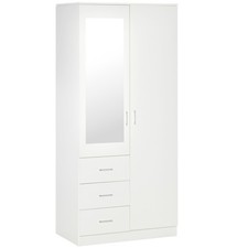 HOMCOM 2-Door Wardrobe w/