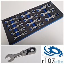 Blue Point 8-19mm Midget Flex Head Ratchet Spanner Set  - As sold by Snap On.