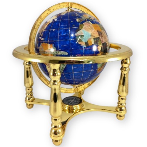 Semi precious gemstone globe - gemstone,