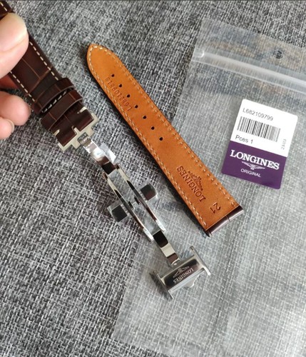 Longines 21mm brown leather - 21mm,