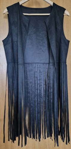 Black faux suede - black,