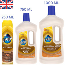 Pledge Wood Floor Cleaner, Laminate Gently Cleans Furniture Polish 1L, 750ml UK