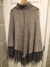 Zara Knit Roll Neck Fringed