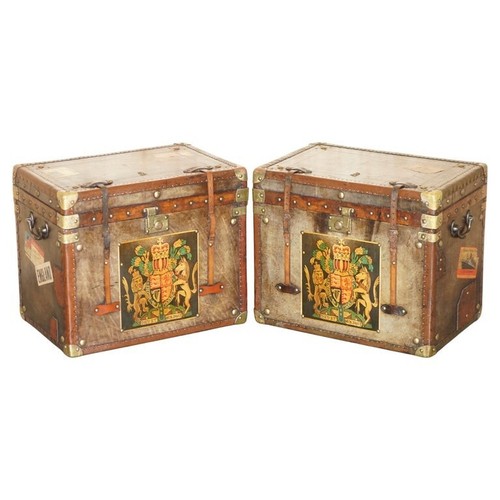 Pair armorial coat arms - pair, of