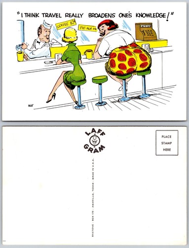 Cafe counter humor - cafe, postcard
