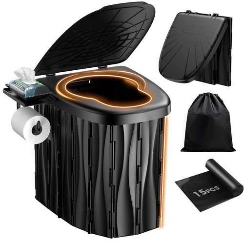 Portable camping toilet - camping,