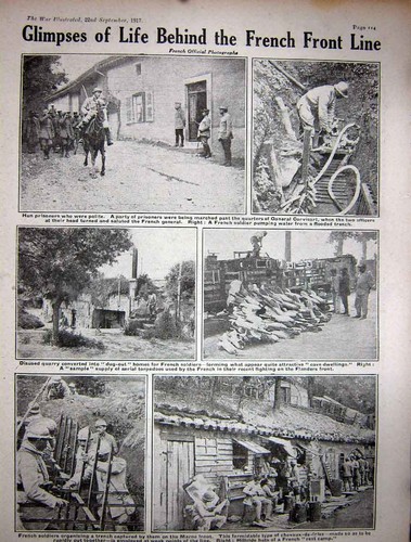 Antique old print 1917 - antique, ww1