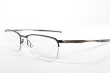 Oakley Eyeglasses BARRELHOUSE Men Pewter Semi-Rimless Titanium Glasses Frames