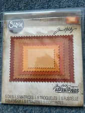 SIZZIX 5 THINLITS DIES STACKED