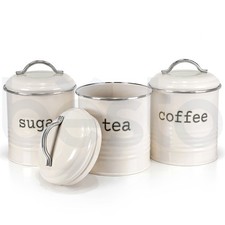 Set of 3 Kitchen Canisters Set