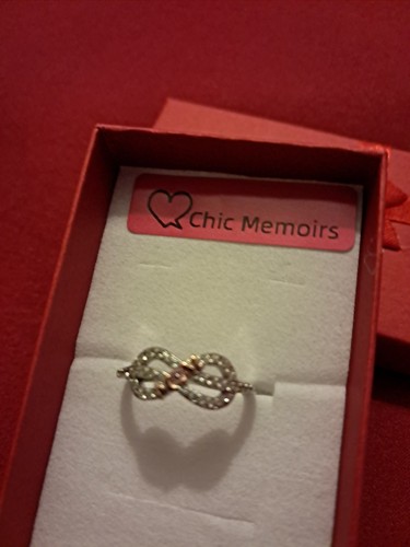Silver 925 crystal knot - silver, ring