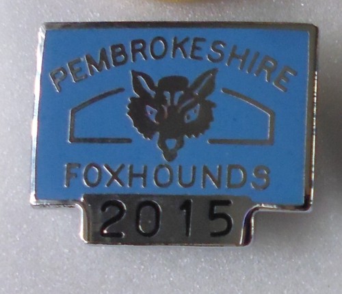 Pembrokeshire foxhunds enamel - pembrokeshire,
