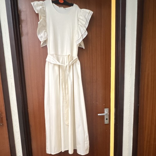 Zara white round neck - zara,
