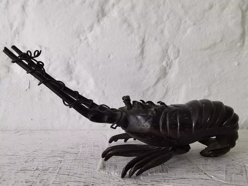 Japanese patinated bronze - patinated,