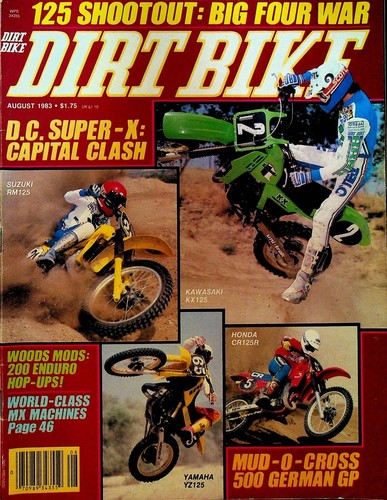 Dirt bike magazine august - august, 1983