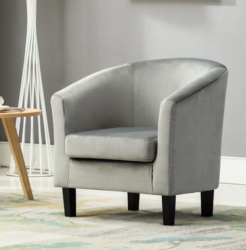 Mcc velvet fabric tub chair - velvet,