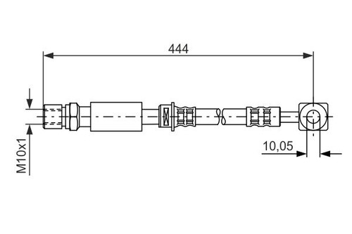 1987476975 brake hose - brake, fits