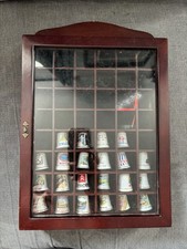 Vintage Wooden Thimble Display